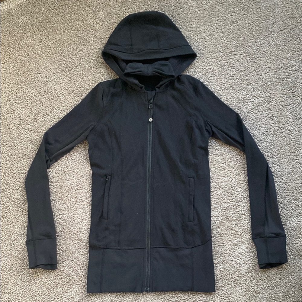 Lululemon Black Hooded Zip-Up Jacket